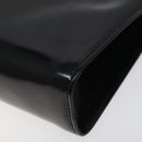 Salvatore Ferragamo Chain Shoulder Bag Patent leather Black Gold Auth 116223-12