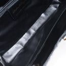 Salvatore Ferragamo Chain Shoulder Bag Patent leather Black Gold Auth 116223-16