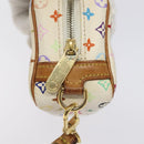 LOUIS VUITTON Monogram Multicolor Trousse Wapity Pouch White M58033 Auth 116230-13
