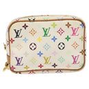 LOUIS VUITTON Monogram Multicolor Trousse Wapity Pouch White M58033 Auth 116230-2