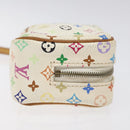LOUIS VUITTON Monogram Multicolore Trousse Wapity Beutel Weiß M58033 Auth 116230-4