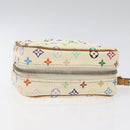 LOUIS VUITTON Monogram Multicolor Trousse Wapity Pouch White M58033 Auth 116230-6