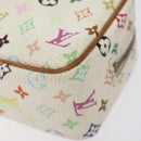 LOUIS VUITTON Monogram Multicolor Trousse Wapity Pouch White M58033 Auth 116230-8
