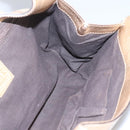 BURBERRY Nova Check Shoulder Bag PVC Beige Gold Auth 116233-17