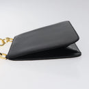 Salvatore Ferragamo Hand Bag Leather Black Gold Auth 116237-4