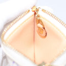 LOUIS VUITTON Monogram Multicolor Pochette Cles Purse White M92655 Auth 116241AM-19