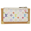 LOUIS VUITTON Monogram Multicolor Pochette Cles Purse White M92655 Auth 116241AM-2