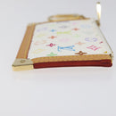 LOUIS VUITTON Monogram Multicolor Pochette Cles Purse White M92655 Auth 116241AM-3