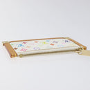 LOUIS VUITTON Monogram Multicolor Pochette Cles Purse White M92655 Auth 116241AM-5