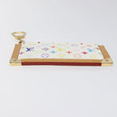 LOUIS VUITTON Monogram Multicolor Pochette Cles Purse White M92655 Auth 116241AM-6