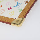 LOUIS VUITTON Monogram Multicolor Pochette Cles Purse White M92655 Auth 116241AM-7