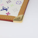 LOUIS VUITTON Monogram Multicolor Pochette Cles Purse White M92655 Auth 116241AM-14