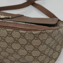 GUCCI GG Supreme Shoulder Bag PVC Beige Gold 336748 Auth 116246-9