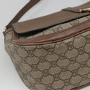 GUCCI GG Supreme Shoulder Bag PVC Beige Gold 336748 Auth 116246-14