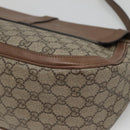 GUCCI GG Supreme Shoulder Bag PVC Beige Gold 336748 Auth 116246-15