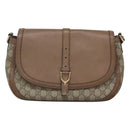 GUCCI GG Supreme Shoulder Bag PVC Beige Gold 336748 Auth 116246-13