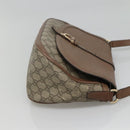 GUCCI GG Supreme Shoulder Bag PVC Beige Gold 336748 Auth 116246-3