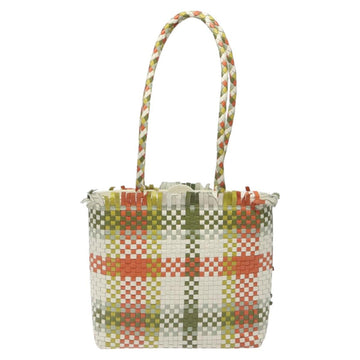 Salvatore Ferragamo Tote Bag Leather White Silver Auth 116250V - 0