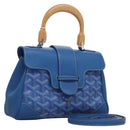 GOYARD Herringbone Saigon Hand Bag PVC Blue Auth 116256SM-1