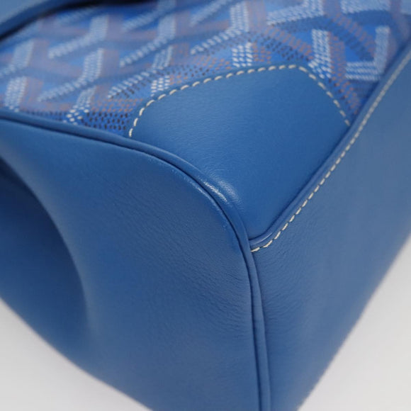 GOYARD Herringbone Saigon Hand Bag PVC Blue Auth 116256SM