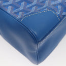 GOYARD Herringbone Saigon Hand Bag PVC Blue Auth 116256SM-15