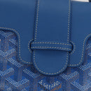 GOYARD Herringbone Saigon Hand Bag PVC Blue Auth 116256SM-17