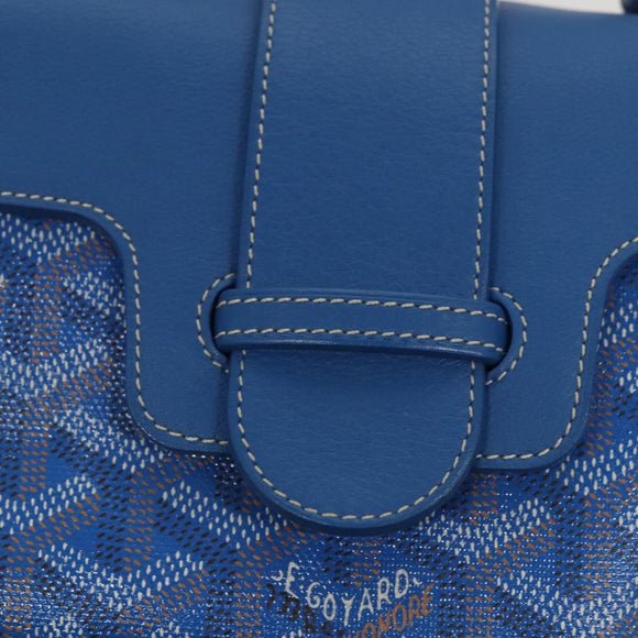 GOYARD Herringbone Saigon Hand Bag PVC Blue Auth 116256SM