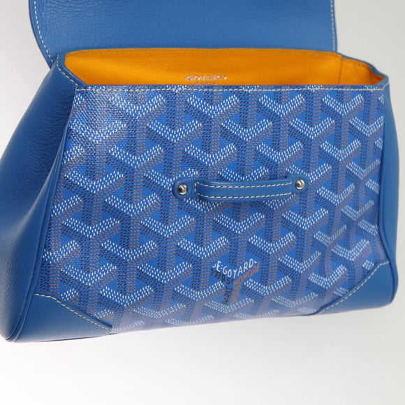 GOYARD Herringbone Saigon Hand Bag PVC Blue Auth 116256SM