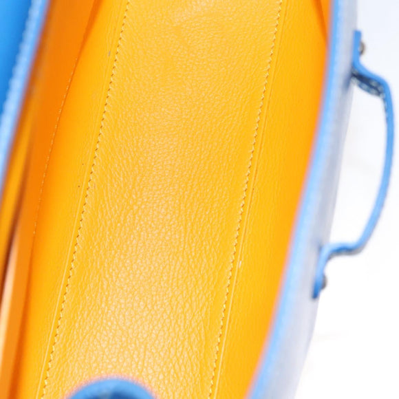 GOYARD Herringbone Saigon Hand Bag PVC Blue Auth 116256SM