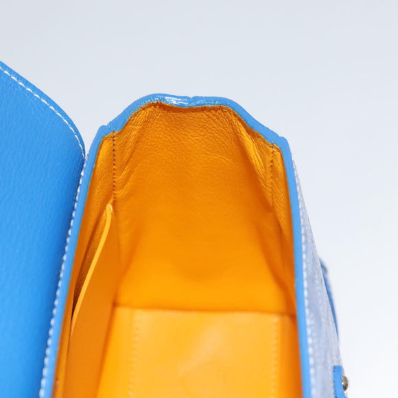 GOYARD Herringbone Saigon Hand Bag PVC Blue Auth 116256SM