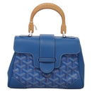 GOYARD Herringbone Saigon Hand Bag PVC Blue Auth 116256SM-13