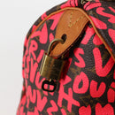 LOUIS VUITTON Monogram Graffiti Speedy 30 Bag Orange M93705 LV Auth 116267M-20