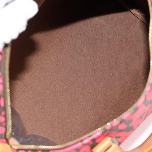 LOUIS VUITTON Monogram Graffiti Speedy 30 Bag Orange M93705 LV Auth 116267M
