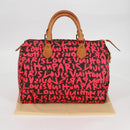 LOUIS VUITTON Monogram Graffiti Speedy 30 Bag Orange M93705 LV Auth 116267AM-12