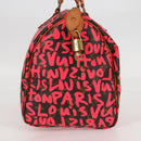 LOUIS VUITTON Monogram Graffiti Speedy 30 Bag Orange M93705 LV Auth 116267M-3