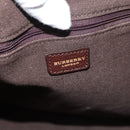 BURBERRY Nova Check Shoulder Bag Canvas Beige Gold Auth 116276-11