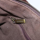 BURBERRY Nova Check Shoulder Bag Canvas Beige Gold Auth 116276-19