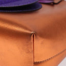 GUCCI Hand Bag Leather Bronze 580840 Auth 116280-9