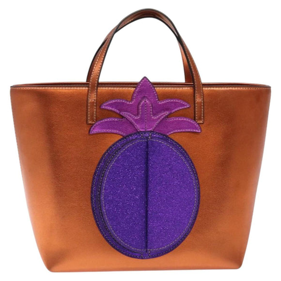 GUCCI Hand Bag Leather Bronze 580840 Auth 116280