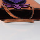 GUCCI Hand Bag Leather Bronze 580840 Auth 116280-7