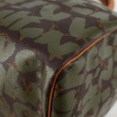 LOUIS VUITTON Monogram Graffiti Speedy 30 Bag Green Khaki M92194 Auth 116281AM-15