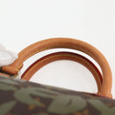 LOUIS VUITTON Monogram Graffiti Speedy 30 Bag Green Khaki M92194 Auth 116281AM-14