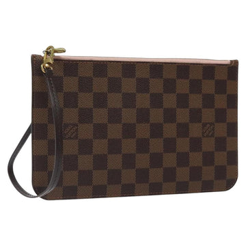 LOUIS VUITTON Damier Ebene Neverfull MM Pouch Accessory Pouch LV Auth 116283