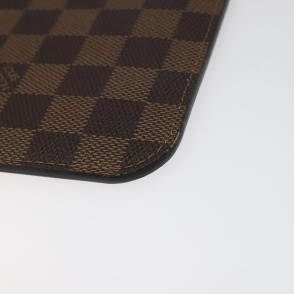 LOUIS VUITTON Damier Ebene Neverfull MM Pouch Accessory Pouch LV Auth 116283