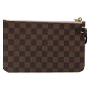 LOUIS VUITTON Damier Ebene Neverfull MM Pouch Accessory Pouch LV Auth 116283-2