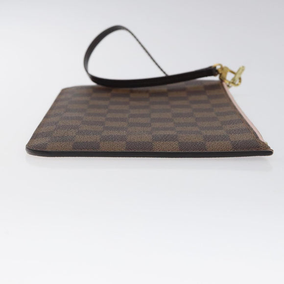 LOUIS VUITTON Damier Ebene Neverfull MM Pouch Accessory Pouch LV Auth 116283