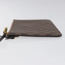 LOUIS VUITTON Damier Ebene Neverfull MM Pouch Accessory Pouch LV Auth 116283-4