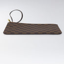 LOUIS VUITTON Damier Ebene Neverfull MM Pouch Accessory Pouch LV Auth 116283-6