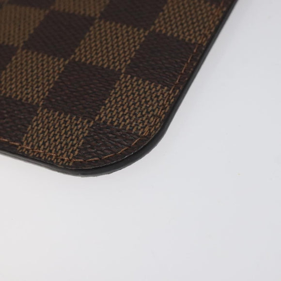 LOUIS VUITTON Damier Ebene Neverfull MM Pouch Accessory Pouch LV Auth 116283