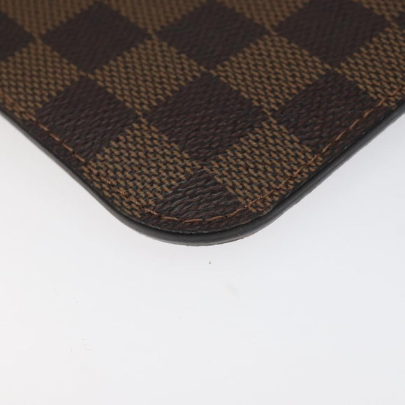 LOUIS VUITTON Damier Ebene Neverfull MM Pouch Accessory Pouch LV Auth 116283